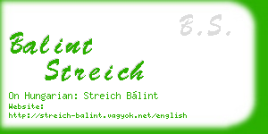 balint streich business card