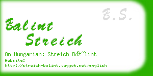balint streich business card